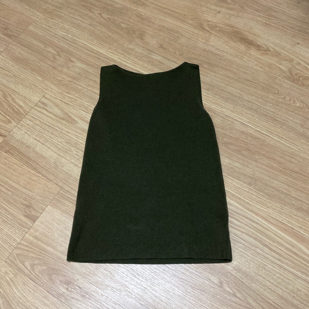 Sleeveless Dark Green Dress